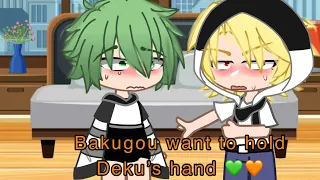 Kachan wants to hold deku’s hand ll jealous bakugou AU ll bakudeku ll mha ll bnh ll 💚🧡