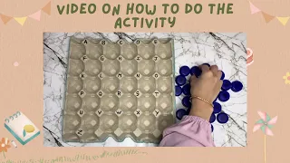 Fine Motor Activity with Teacher Izyan (using bottle caps)