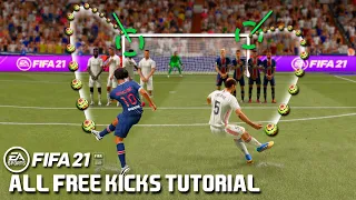 FIFA 21 ALL FREE KICKS TUTORIAL : KNUCKLEBALL, TRIVELA, DIPPING, etc