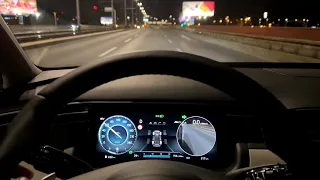 HYUNDAI TUCSON 2023 - cool BLIND SPOT view MONITOR in action