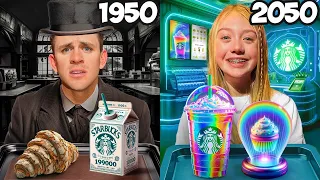 My daughter eats 100 years of Starbucks!!!