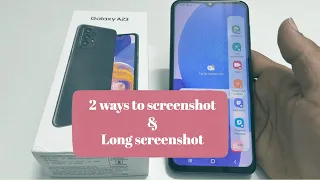 Samsung Galaxy A23 : How to screenshot -2 Ways Plus Long screenshot