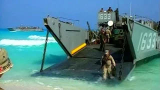 U.S. Marines Amphibious Landing With Landing Craft Utility