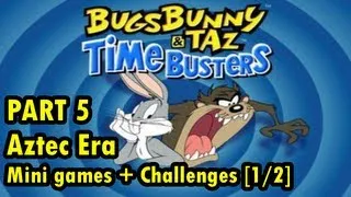 Let's Play Bugs Bunny & Taz: Time Busters Part 5 Aztec Era: Mini-games + Challenges [1/2]