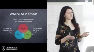 Introduction to Natural Language Processing - Cambridge Data Science Bootcamp