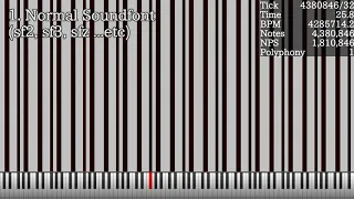 [Rnd Delay Comparison] [Black MIDI?] mynut.mid - 2^24 (16M) Notes