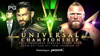 WWE Crown Jewel 2021 Full OFFICIAL Match Card HD