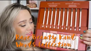 NEW RARE BEAUTY KIND WORDS LIP COLLECTION REVIEW & SWATCHES
