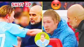 what happened between Guardiola and Kevin de Bruyne!