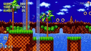 Sonic Mania - Green Hill Act 1 Speed Run (32''60) - Sonic *Old*