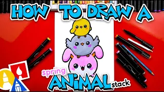 How To Draw A Funny Spring Animal Stack