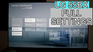 LG 55 BX Settings Walkthrough | LG New 2020 TV OLED for Gaming | 4K 120HZ 1MS response HDR