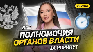 ТЫ ТОЧНО ЗАПОМНИШЬ ВСЕ ПОЛНОМОЧИЯ ВЛАСТИ | ОБЩЕСТВОЗНАНИЕ ЕГЭ