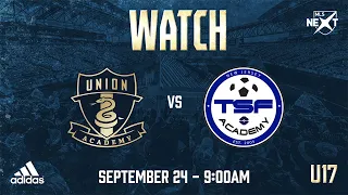 Union Academy U17 vs. TSF [9.24.22]