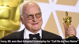 'Call Me by Your Name' writer James Ivory becomes oldest Oscar winner ever