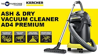 Karcher AD 4 Premium Ash and Dry Vacuum Cleaner - Thewwarehouse.com