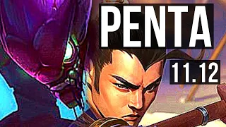 KHA'ZIX vs XIN ZHAO (JUNGLE) | Penta, 500+ games, Godlike | KR Master | v11.12