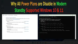 Is it Possible  to Enable All Power Plans in Modern Standby Supported Windows 10 & 11 || Power Plans