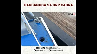 Pagbangga sa BRP Cabra, nakuhanan sa video