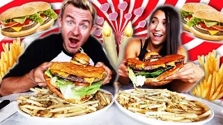 THE ULTIMATE FOOD CHALLENGE DATE!  (15,000+ CALORIES)
