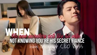 When ur CEO boss's new secretary acts like his wife not knowing u're his secret fiance |Jk oneshot|