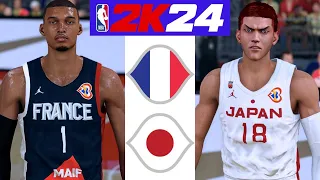 FIBA x Anime Basketball | France vs Japan | NBA 2K24 Gameplay