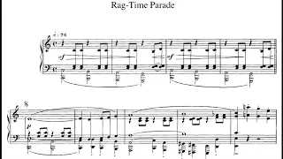 Erik Satie - Ragtime Parade for Piano (1919) [Score-Video]