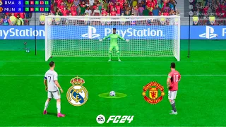 REAL MADRID VS MANCHESTER UNITED ! FC 24 PENALTY SHOOTOUT ! UCL FINAL