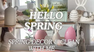 🌸SPRING CLEAN WITH ME🌸 cleaning and decorating/ spring decor/ cleaning motivation/