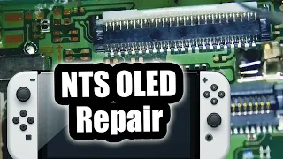 Nintendo Switch OLED Black screen - Damaged LCD Connector Replacement