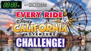 EVERY RIDE at California Adventure in one day challenge