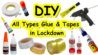 Homemade all types of adhesive in lockdown||How to make glue||homemade Double Sided tape|Sajal's Art