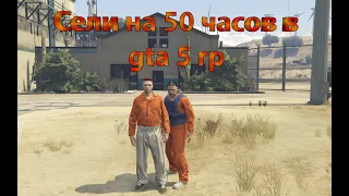 Сел на 50 часов в тюрьму в GTA 5 rp Vinewood