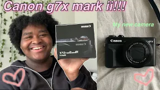 unboxing my new canon g7x mark it unboxing,accessories, setting it up