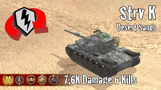 Strv K  |  7,6K Damage 6 Kills  |  WoT Blitz Replays