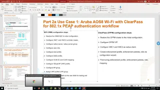 Part 2a Use Case 1- 802 1x PEAP authentication