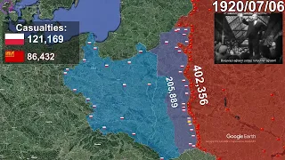 The Polish-Soviet War using Google Earth