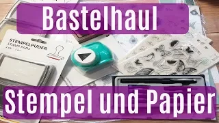 Action Haul ✿ Bastelhaul ✿ Tedi Tiger uvm. ✿ Clearstamps und neues Papier