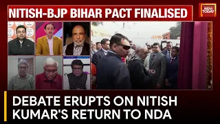 Nitish Kumar's Return To NDA Sparks Political Furore in I.N.D.I.A. Alliance