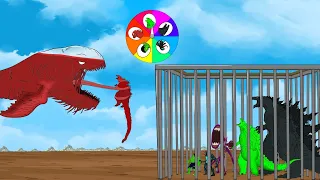 Godzilla & KONG vs EVOLUTION OF SPACE BLOOP-POUR: SPINNING WHEEL GAME | Godzilla Animation Movies