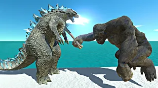 Epic Team War | Godzilla 2014 vs King Kong - Animal Revolt Battle Simulator