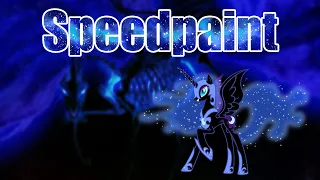 [MLP speedpaint] Skeleton Nightmare Moon