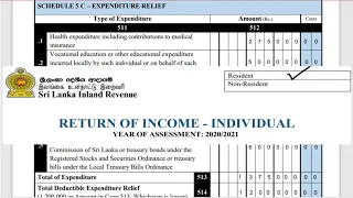 How to fill Your Personal/Individual Tax Return 2020/2021 in Sri Lanka | SL TAX SOLUTION