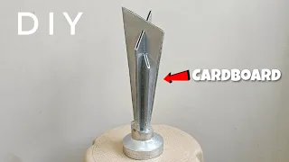 DIY ICC T20 World Cup Trophy Out Of Cardboard