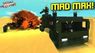 EXPLOSIVE Mad Max Vehicle Chase Challenge! - Scrap Mechanic Multiplayer Monday
