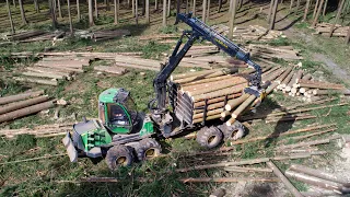 Onboard Holz Rücken mit John Deere 1210e Forwarder | Lohnunternehmen Herrlich