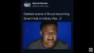 Deleted scene of Bruce banner becoming the Hulk in Infinity war
