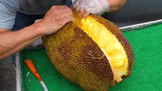 Fresh Jackfruit Cutting Skills / 波羅蜜切割技巧 - Taiwanese Street Food