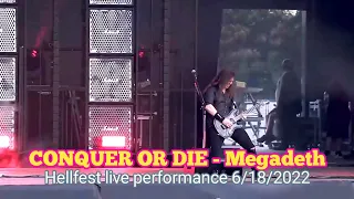 Megadeth - CONQUER OR DIE | HELLFEST LIVE PERFORMANCE 2022