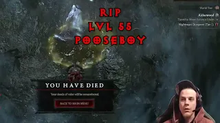 Diablo 4 Hardcore Deaths Ep. 4 (World's First LVL 100 Death!)